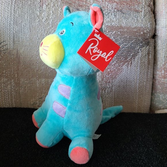 *NEW* ROYAL SPECIALTY SALES Light Blue Cat 10" Plush Stuffed Animal - Picture 4 of 4